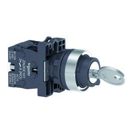 XA2EG21 - Công tắc xoay có khóa fi 22, N/O, 2 vị trí, tay nắm ngắn 