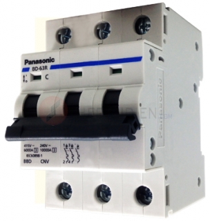 BBD3103CNV-MCB 3P 10A 6kA 415VAC