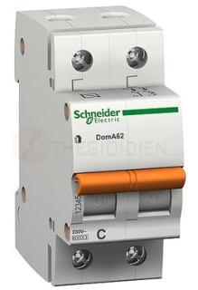 DOM11230-MCB 2P 6A 4.5kA