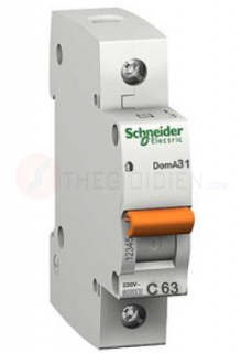 DOM11599-MCB 1P 63A 6kA