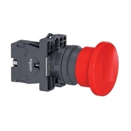 XA2EC21 - Nút nhấn nhả đầu nấm fi 40, N/C