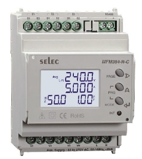 MFM384-R-C - Đồng hồ đo: V,A.Hz, Pf, kW, kVA, kVAr, kWh, kVArh, kVAh, Tổng kWh, kVAh & kVArh MFM384-R-C - Đồng hồ đo: V,A.Hz, Pf, kW, kVA, kVAr, kWh, kVArh, kVAh, Tổng kWh, kVAh & kVArh