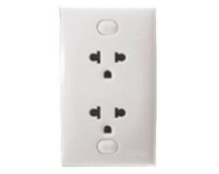 E426UST2CB_G19 - Bộ ổ cắm đôi 2 chấu 16A E426UST2CB_G19 - Bộ ổ cắm đôi 2 chấu 16A