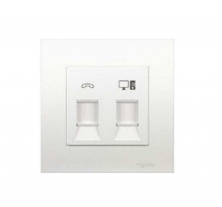 KB32TS_RJ5E - Bộ ổ cắm điện thoại và mạng cat5e KB32TS_RJ5E - Bộ ổ cắm điện thoại và mạng cat5e